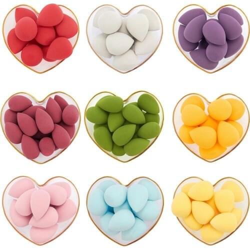 Mini Soft Beauty Egg Sponge Puff Wet And Dry Use Teardrop-shaped Foundation Isolation Cream Beauty Egg Cosmetic Makeup Tools