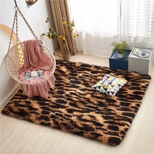 Soft Nursery Rug Modern Colorful Abstract Area Rugs Anti-Skid Fluffy Carpet Plush Velvet Home Decorative Carpet Throw Rug