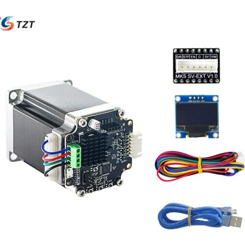 TZT 57 Closed Loop Stepper Motor Set MKS SERVO57A Servo Motor with Adapter Board Display For 3D Printer