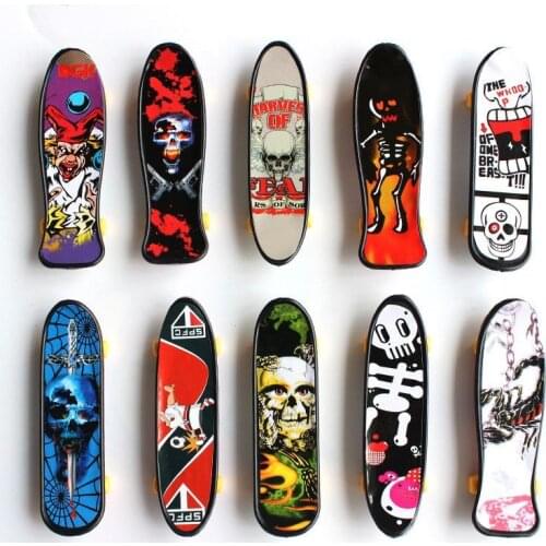 Plastic Mini Skate Finger Skateboarding Fingerboard Novelty Gag Toys For Boys Children Skateboard Finger Board Gifts