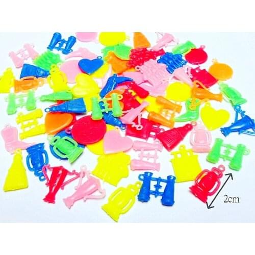 10pc Assorted Pendant Bead Charms Fashion Girl Kids Jewelery Chip Necklace Vintage Cup Cake Topper Decoration DIY Home Craft