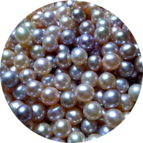 MADALENA SARARA AAA Freshwater Pearl 4-12mm Colorful Purple Perfectly Round Freshwater Pearl For DIY Jewelry Making