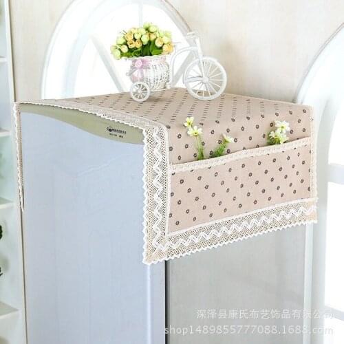 Simple Multi-function cover Fridge Dust Cover With Storage Bag Multi-purpose Washing Machine Refrigerator Top Covers