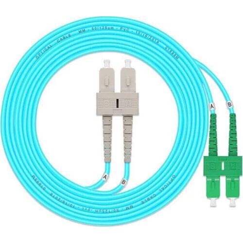 SC/UPC-SC/APC Multi-Mode OM3 iber Patch Cable,Duplex Jumper 2 Core Patch Cord Multimode 3M 5M 10M 25m Good durability