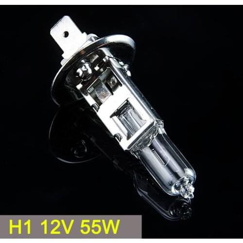 SINOVCLE H1 12V 55W Clear 3800K 1700Lm Quartz Glass Car Fog Light Bulb Halogen Lamp