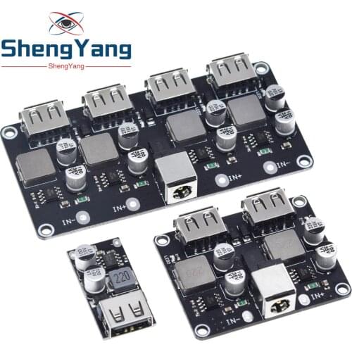 USB QC3.0 QC2.0 USB DC-DC Buck Converter Charging Step Down Module 6-32V 9V 12V 24V to Fast Quick Charger Circuit Board 5V