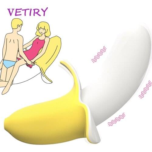 VETIRY Dildo Vibrator for Women Sex Toys Soft Banana Shape Vagina Clitoris Stimulator Massage Female Masturbation Sex Products