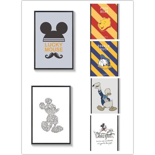 Disney Winnie The Pooh Donald Duck Mickey Mouse 5D DIY Diamond Painting Kits Embroidery Full Mosaic Rhinestone for Home Decor