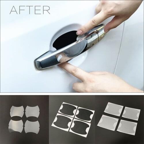 4pcs/Lot Car Handle Protection Sticker For Hyundai / Kia / DAIHATSU / Daewoo / SsangYong / Infiniti / Bentley