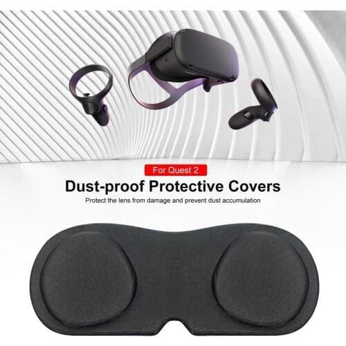1PCS Black Soft Sponge Dustproof Cover Lens Protective Sleeve For Oculus Rift S Gaming Headset VR Gaming Glasses Accessories