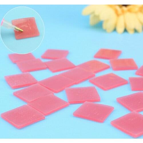 10Pcs /set Paste DIY Sticker Dotting Rhinestone Diamonds Point Pen Drilling Mud Nail Art Tools 2*2cm Diamond