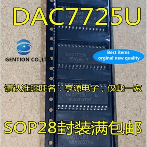 2Pcs DAC7725 DAC7725U DAC7725UB SOP-28 12 bit DAC digital to analog converter chip in stock 100% new and original