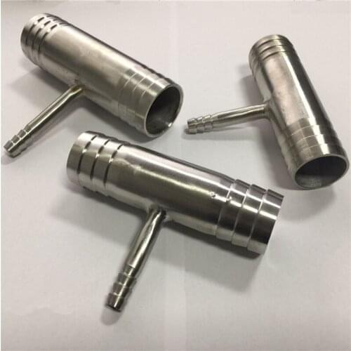 304 stainless steel reducer three-way joint stainless steel T-type water pipe hose adapter