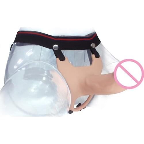 5.7 Inch Realistic Dildo Strap-On Adjustable Big Dildo Extender Sex Tool For Men Strapon Panties Sex Toys for Lesbian Couples