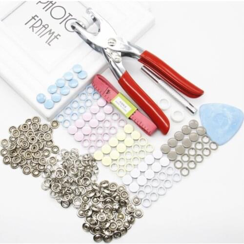 50sets/lot Kids Buttons 10MM+9.5MM Hollow Five-Claw for Baby Climbing Suit Sweatshirt Onesies with Tool Kits Pressure Clamp