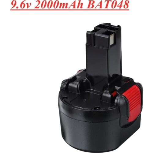 9.6V 2000mAh Ni-CD Rechargeable Battery Power Tools Battery for Bosch PSR 960 BH984 BAT048 BAT119