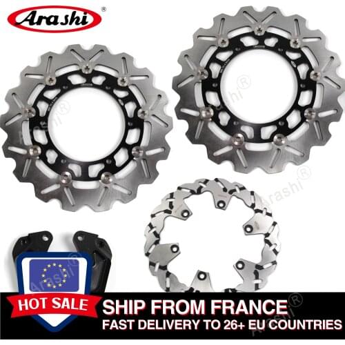 Arashi 1 Set Front Rear Brake Discs For YAMAHA XP T-MAX 500 2008-2011 Brake Rotors Disks TMAX 500 TMAX500 2008 2009 2010 2011