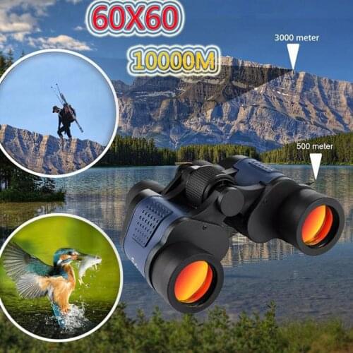 Night Vision Binocular Tactical Military Telescope 60X60 Binoculars Hd High Power Telescope Camp Hike Fishing Survival Hunt Tool