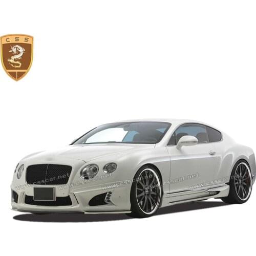 Commas Fiberglass Front Bumper Lip Rear Spoiler Side Skirts Wide Body Kit For Bentley Continental GT 2012-2015 Wald Style