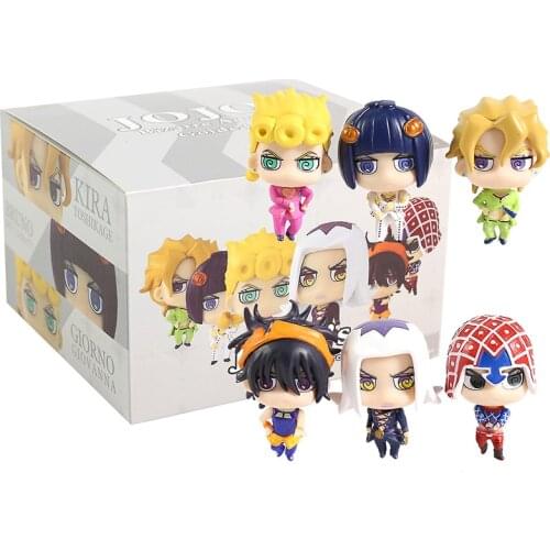 JoJos Bizarre Adventure Golden Wind Capsule Figure 1 Gashapon set 6 pcs Giorno Giovanna Bruno Bucciarati Leone Abbacchio