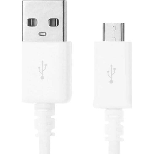 2m Micro USB B Fast Charger Charging Data Sync Cable 6mm Connector White for PS4 Controller Samsung Xiaomi Huawei MP3