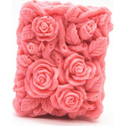 DIY Roses Lace shaped Cake soap Mold handmade soap Molds DIY Resin Clay Molding tool
