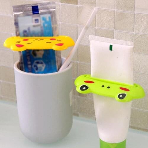 Cartoon Frog Manual Bathroom Tube Rolling Holder Dispenser Toothpaste Squeezer High quality and cute animal design fashion cute