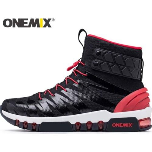ONEMIX Men Hiking Shoes Women Sneakers High Top Snow Boots For Outdoor Durable Climbing Trekking Shoes Military Tactical Boots