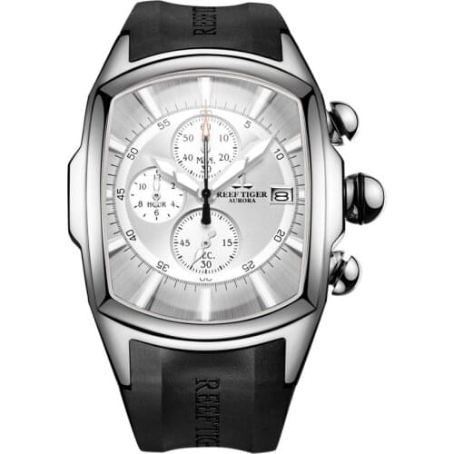 Men sport watch,mens waterproof watches reef tiger man luxury chronograph military quartz wristwatch montre homme RGA3069-T