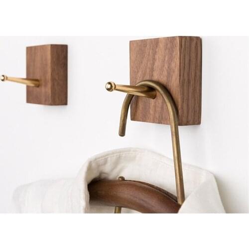 Wall Clothes Hanger Coat Wood Coat Rack Garden Beech/Walnut Hook Hook Wall Hanger Wooden Coat Hooks Pretty Home Decoration