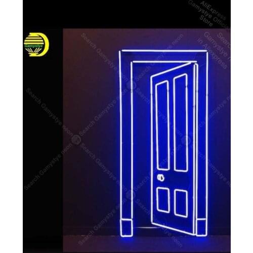 Neon Sign for Open the Door Neon Bulb sign handcraft Hotel neon signboard neon art wall lights Polis Signage Shop Pub Bar Signs
