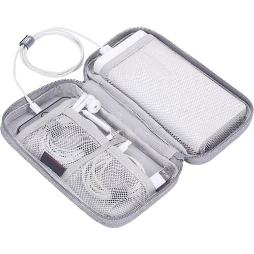 USB Cable Data Organizer Phone Case 1Pcs Polyester Fiber Small Travel Kit Multi-function 19.7*11*4.5CM Storage Bags
