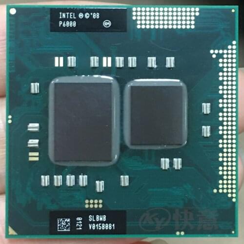 Original Intel Pentium P6000 1.86G / 3M Laptop Notebook cpu support HM55