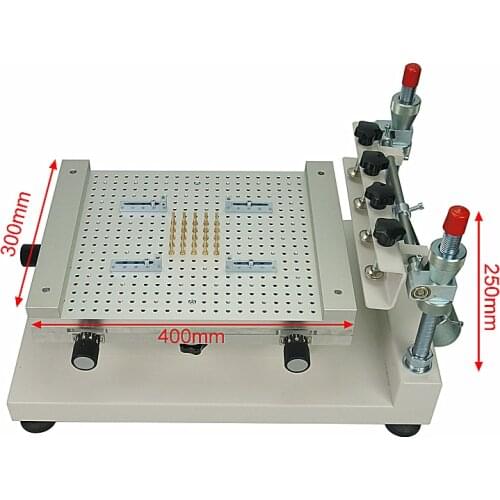 PCB Printing Machine Silkscreen Manual-Stencil-Printer Equipment Frame-Tool Solder-Paster SMT Single Double-sided Board Paste