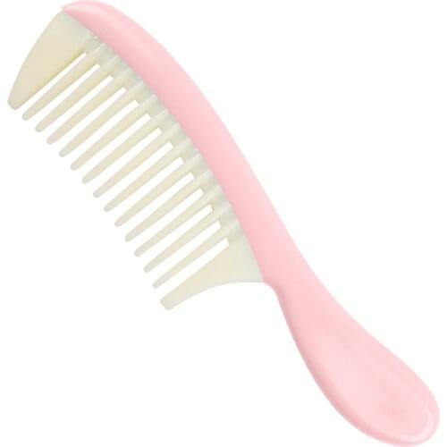 Plastic Travel Portable Wide Toothed Detangling Hair Comb Anti-static Detachable Hairdressing Comb with Handle For Women