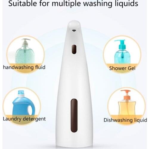 Fully Automatic Induction Soap Dispenser Sensor Contactless Sensing Hand Sanitizer Shampoo Container for Toilet Bathroom