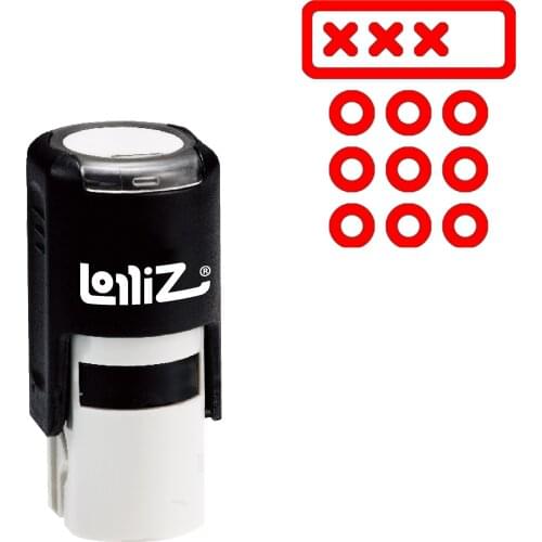 LolliZ Password Self-Inking Rubber Stamp - Modern Symbol Series