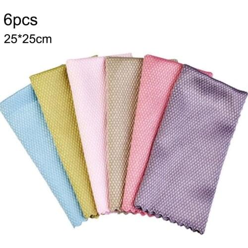Washing Dish Cloth Kitchen Accessories Microfiber Fish Scale Rag Housework Equipment Cleaning Towel Scale Cloth