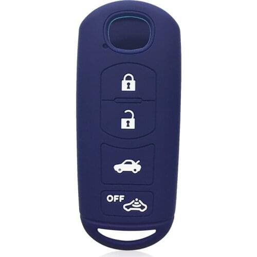 Silicone Car Key Cover Remote Case for MAZDA 2 3 5 6 CX-3 CX-5 CX-7 CX-9 Sch5 Demio Speed Miata MX5 Shell Protector 4 Button Fob