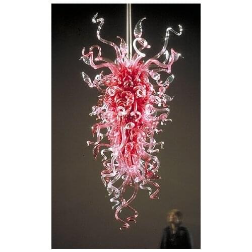 LR019-New Products Style Murano Hand Blown Red Glass Modern Ceiling Light