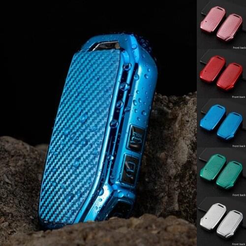 TPU Smart Car Key Case Cover Holder For KIA K3 2019 Sportage R Carbon Fiber Auto Remote Protective Shell Decoration Anti-Fall