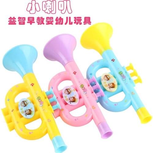 Plastic Trumpet Musical Instruments For Children Baby Kids Musical Toys Music Trumpet Hooter Baby educational Toy Random Color