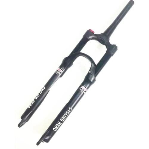 Bike foTapered Tube Stroke 100MM Mountain Bike Fork Air Damping Impact 1750g 26 27.5 29 Bike Suspension or Plug Over ROCK RL SID