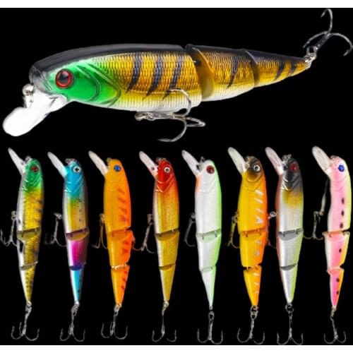 WALK FISH 1PCS Jointed Fishing lure 10.5CM/15G Section Bait Minnow plastic Artificial Bait Wobbler Fishing Tackle Saltwater Lure