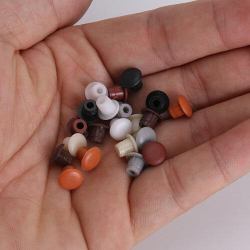 100 Pcs 5 Mm Cupboard Protection Screw Cover Decor Dust Plug Stopper Cabinet Drill Hole Plug Furniture Hole Covers
