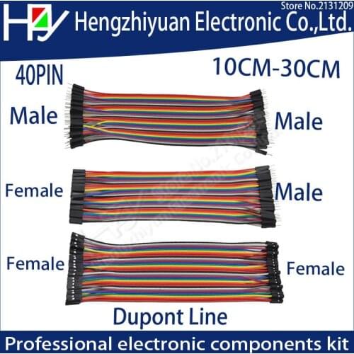 3kit 40PIN Dupont Line 10CM 20CM 30CM Male to Male + Female to Male and Female to Female Jumper Wire Dupont Cable for PCB DIY