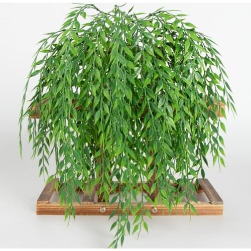 5 forks green Hanging Plant Artificial Plant Willow Wall Home Decoration Balcony Decoration Flower Basket Accessories