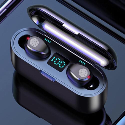 Wireless Earphone Bluetooth 5.0 Touch Control Headphone Holder IPX7 Waterproof Earbuds 2000mAh Hifi Noise Cancling xBox Freebuds