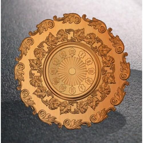 Clock 3D relief STL model for cnc router carving engraving artcam type3 aspire C5