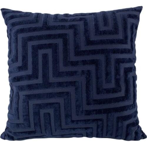 Decorative Luxury Modern Jacquard Cutting Velvet Geo Cushion Cover Sofa Throw Pillowcase Seat Cushion Cover Home